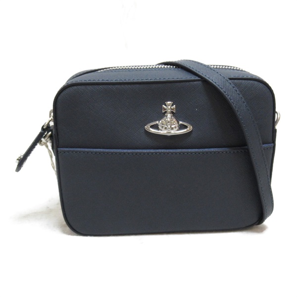 Vivienne Westwood Camera Shoulder Bag 4303006441214K401 leather Navy NEW Women