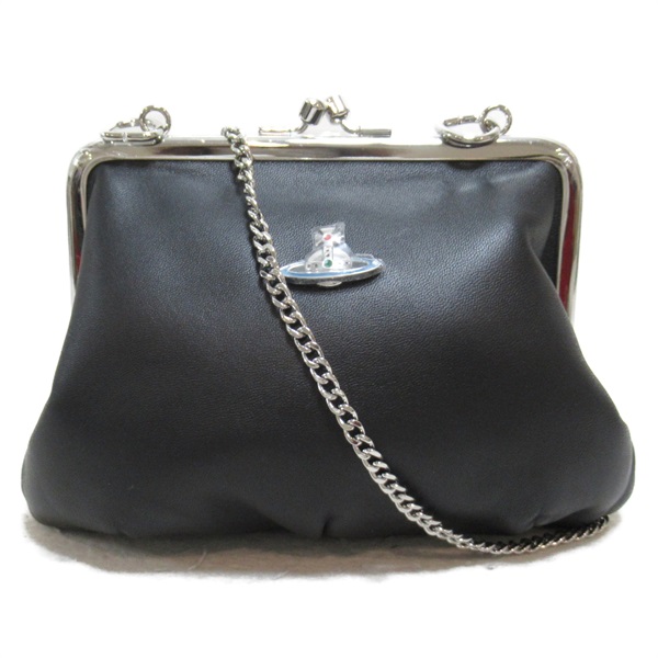 Vivienne Westwood GRANNY Mini Shoulder Bag 52020003L001LN403 leather Black NEW