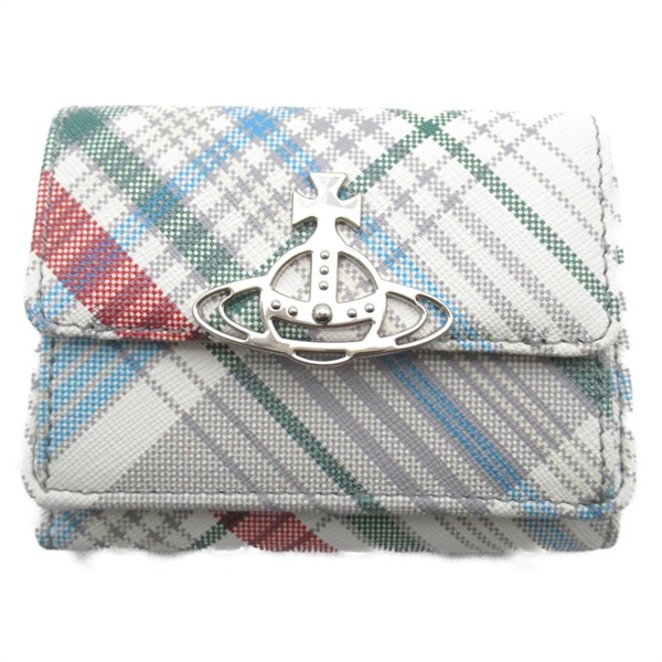 Vivienne Westwood Tri-fold wallet purse 52010013UL0057O101 Saffiano leather