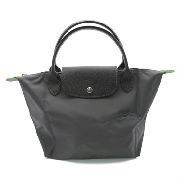 Longchamp Le Pliage Green S Top Hand bag L1621919P66 canvas Gray Graphite NEW