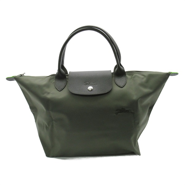 Longchamp Le Pliage Green M Top Hand Tote Bag L1623919479 canvas Forest NEW