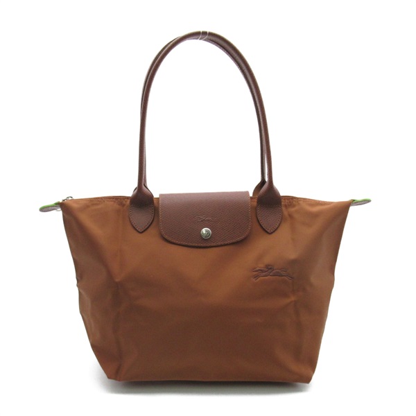 Longchamp Le Pliage Green M Shoulder Bag L2605919504 canvas Brown Cognac NEW