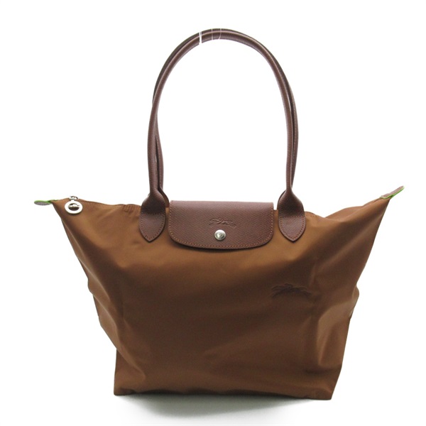 Longchamp Le Pliage Green L Shoulder Bag L1899919504 canvas Brown Cognac NEW