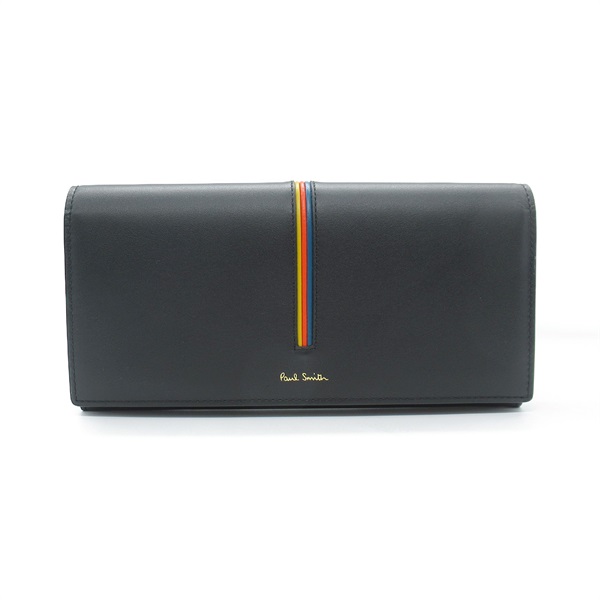 Paul Smith Bifold long wallet A 507879 leather Black NEW unisex