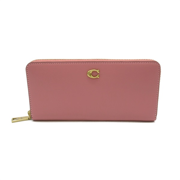 COACH Round long wallet CH822B4S9M leather Pink NEW Women GHW