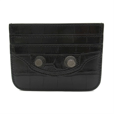 BALENCIAGA Card Case holder 7151932AANA1000 Calfskin Black