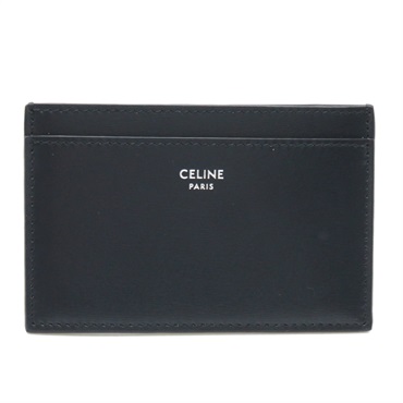 CELINE Card Case holder 10B703FFN07UI leather Black NEW unisex logo