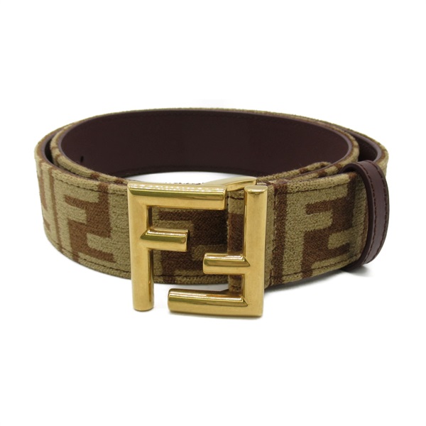 FENDI belt 8C0649ALMKF1INL80 Calfskin Brown NEW Women #80/32