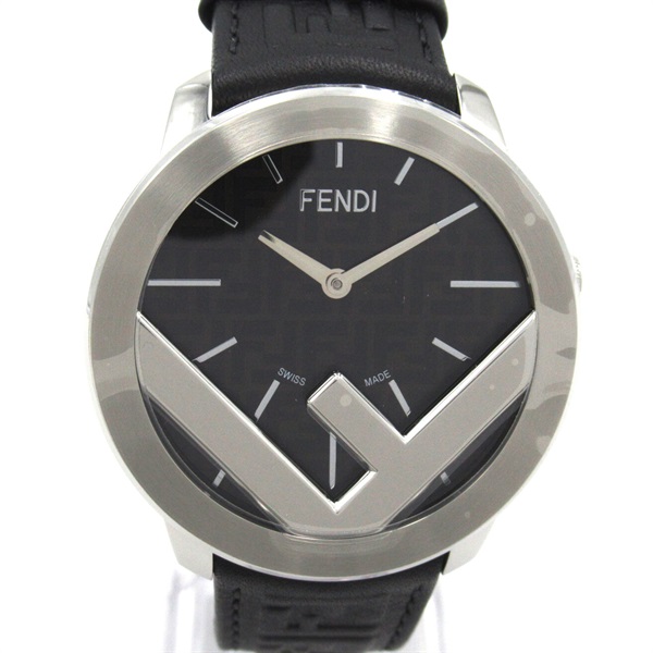 FENDI F is Fendi Wrist Watch FOW972A17OF0ABB Quartz SS leather NEW unisex