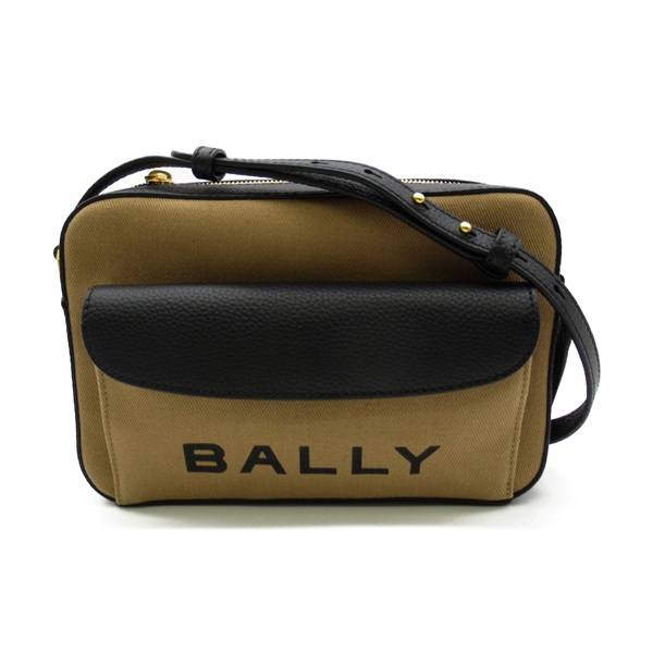 BALLY BAR DANIEL Shoulder crossbody Bag 6304577 Fabric leather sand Black