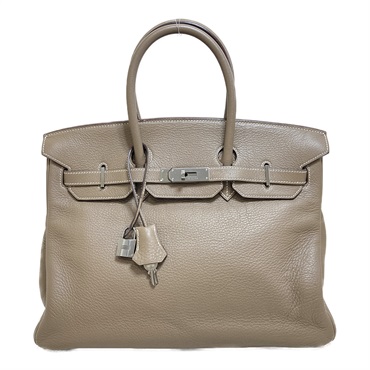 HERMES Birkin 35 Hand bag I Togo leather Etoupe Grey SHW Used
