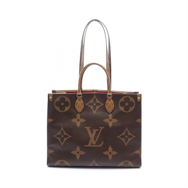 LOUIS VUITTON On the Go GM Tote shoulder Bag M44576 Monogram Giant Reverse brown