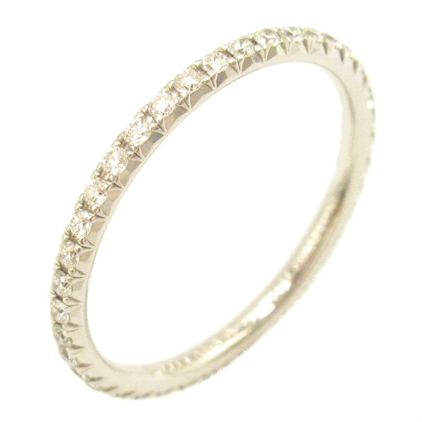 TIFFANY＆CO Metro Full Eternity Ring #3.5 US size K18 White Gold Used