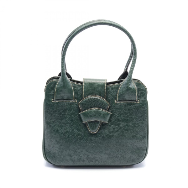 LOEWE Barcelona Handbag leather Green Used Women