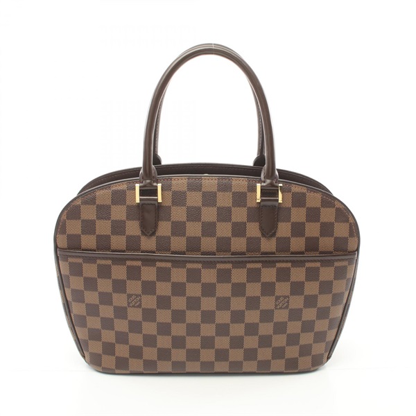 LOUIS VUITTON Saria ORIENTAL Handbag N51282 Damier canvas Brown Ebene Used Women