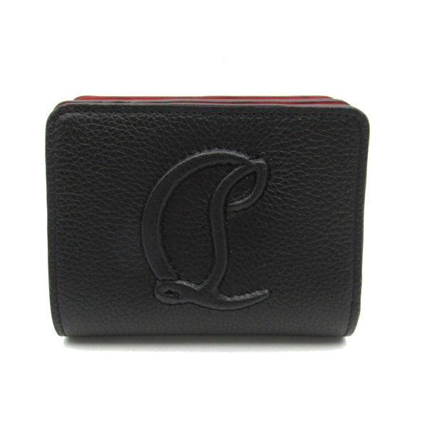 Christian Louboutin By My Side wallet Purse 1245065CM53 leather Black Red NEW