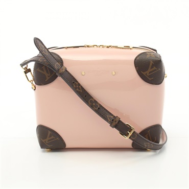 LOUIS VUITTON Venice Shoulder Bag M52755 Vernis leather Rose valerine Used Women