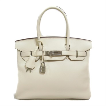 HERMES Birkin 30 Hand bag SHW Epsom leather Beige Craie Used Women