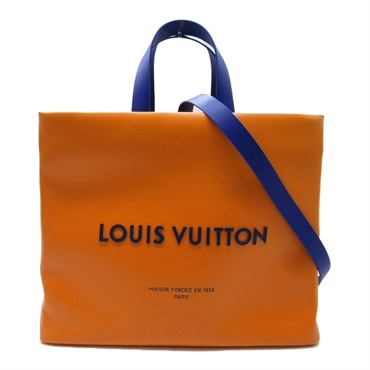 LOUIS VUITTON shopper bag MM Tote Bag M24457 leather Yellow Saffron Used unisex