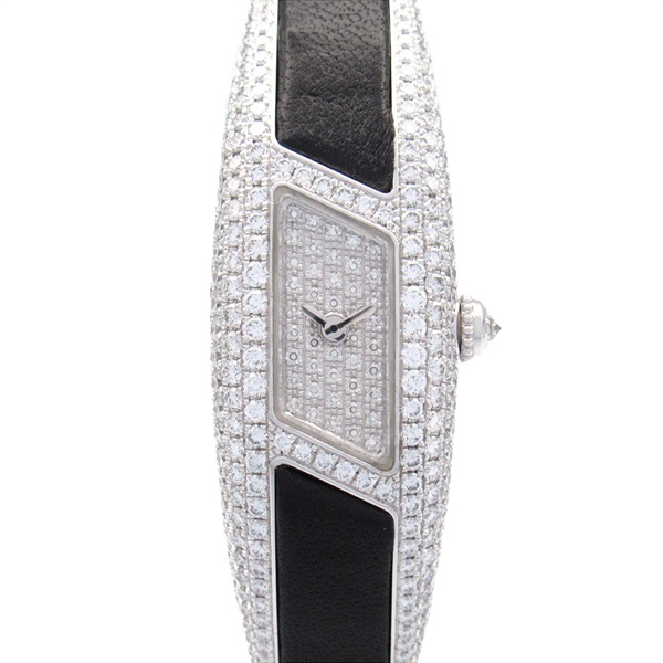 CARTIER Imalia pave diamonds Wrist Watch WJ300250 Quartz K18WG Used Women