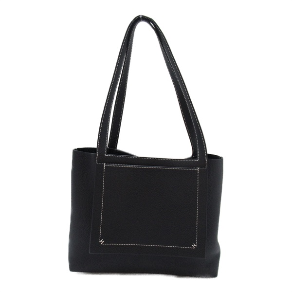 HERMES Cabasellier 31 Tote Bag Taurillon Clemence leather Black Noir Used Women