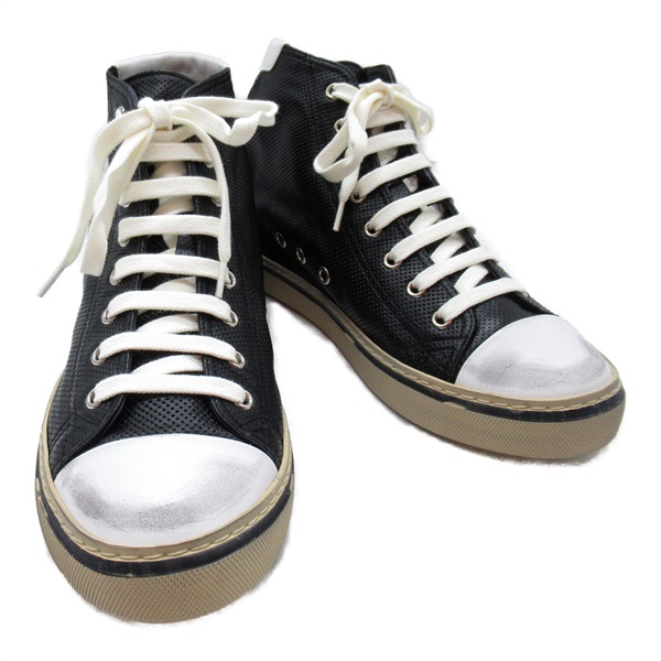 SAINT LAURENT High cut sneakers #39 757320AACLQ109039 rubber leather Black White