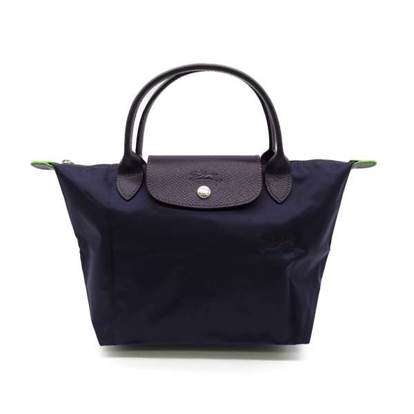 Longchamp Le Pliage Green S Top Handle Tote Bag L1621919645 polyamide Bilberry