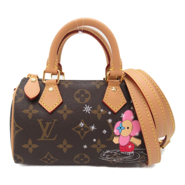 LOUIS VUITTON Nano Speedy Vivienne shoulder crossbody Boston Bag M82624 Monogram