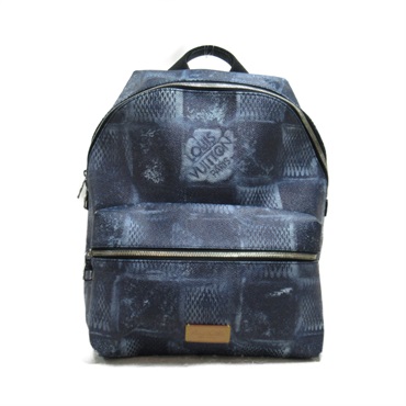 LOUIS VUITTON Discovery Backpack PM daybag N50060 Damier salt Blue Used