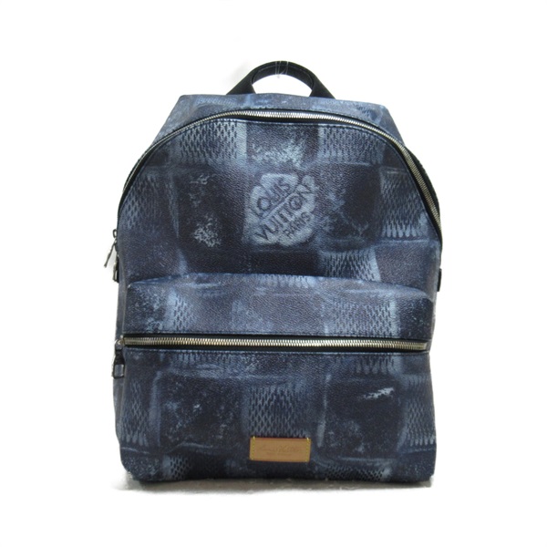 LOUIS VUITTON Discovery Backpack PM daybag N50060 Damier salt Blue Used