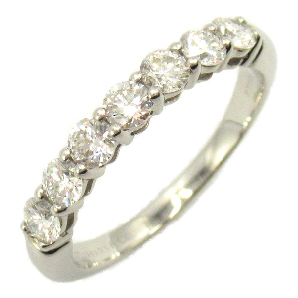 TIFFANY＆CO Embrace 7P Diamond Forever Ring Pt950 Platinum Clear Used US #5.5