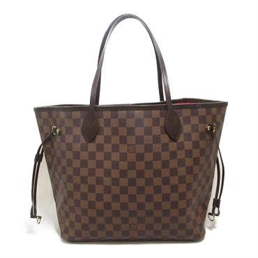 LOUIS VUITTON Neverfull MM Shoulder tote bag N51105 Damier Ebene Used women