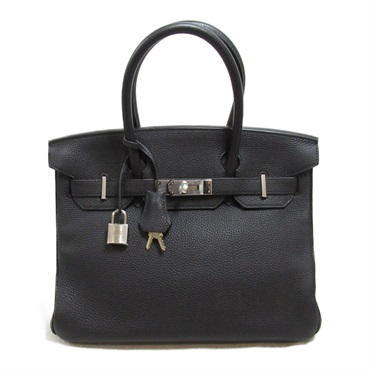 HERMES Birkin 30 hand bag Y Togo leather SGW Black Used