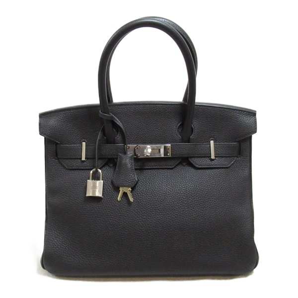 HERMES Birkin 30 hand bag Y Togo leather SGW Black Used