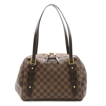 LOUIS VUITTON Rivington GM Shoulder Bag N41158 Damier Brown Ebene Used Women
