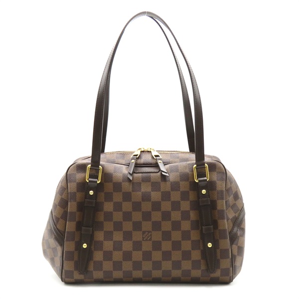 LOUIS VUITTON Rivington GM Shoulder Bag N41158 Damier Brown Ebene Used Women