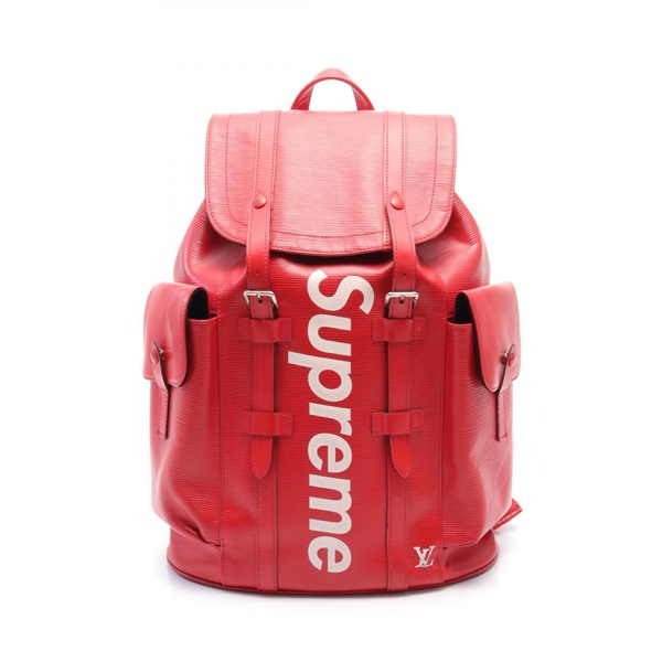 LOUIS VUITTON Supreme Christopher PM Rucksack Backpack M53414 Epi Red Used LV