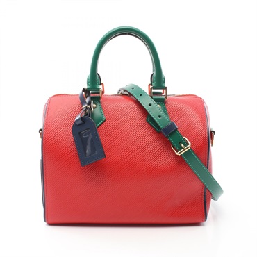 LOUIS VUITTON Speedy Bandouliere 25 Hand crossbody bag epi leather Red Green