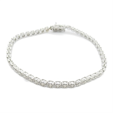 JEWELRY Diamond tennis bracelet 17.5cm K18 White Gold Used