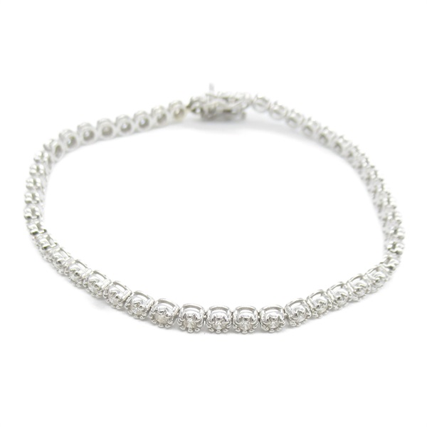 JEWELRY Diamond tennis bracelet 17.5cm K18 White Gold Used