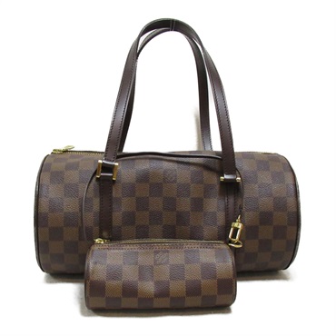 LOUIS VUITTON Papillon 30 Shoulder hand Bag N51303 Damier Brown Ebene Used