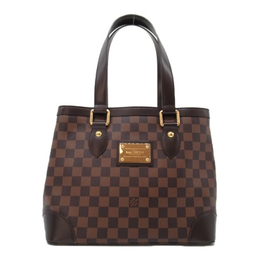 LOUIS VUITTON Hampstead PM Shoulder Tote Bag N51205 Damier Ebene Used LV
