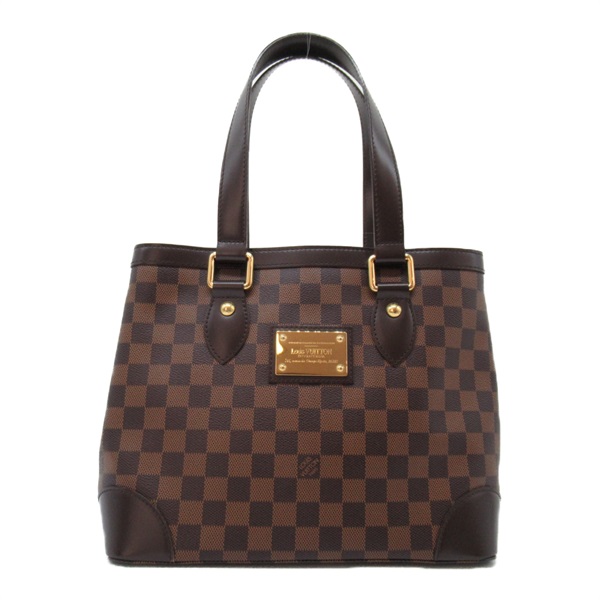 LOUIS VUITTON Hampstead PM Shoulder Tote Bag N51205 Damier Ebene Used LV