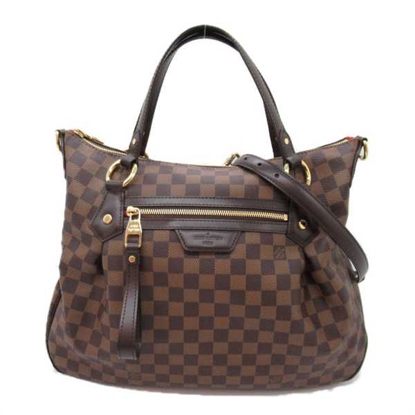 LOUIS VUITTON Evora MM 2way Shoulder hand Bag N41131 Damier canvas Ebene Used