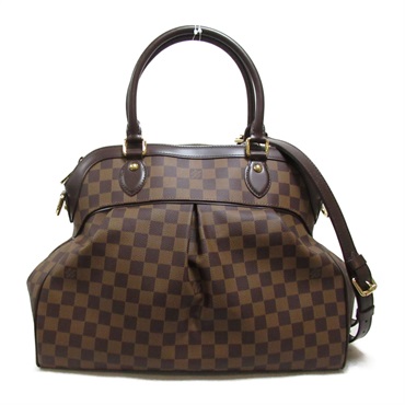 LOUIS VUITTON Trevi 2way Shoulder hand Bag N51998 Damier Ebene Used LV
