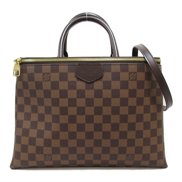 LOUIS VUITTON Brompton 2way Shoulder hand Bag N41582 Damier canvas Brown Used LV
