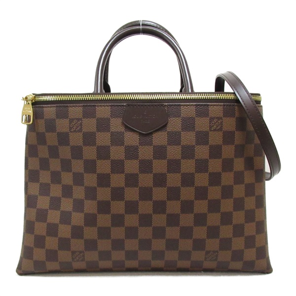 LOUIS VUITTON Brompton 2way Shoulder hand Bag N41582 Damier canvas Brown Used LV