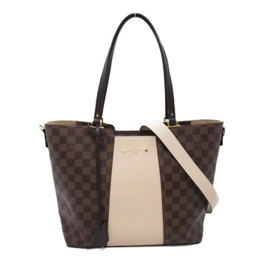 LOUIS VUITTON Jersey Shoulder Bag N44022 Damier canvas Brown 2way Used Women LV
