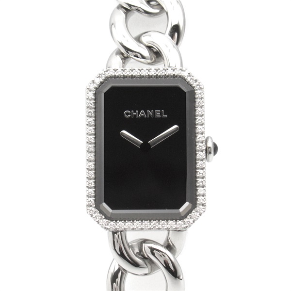 CHANEL Premiere diamond Wrist Watch H3254 Quartz Stainless Steel Used Women