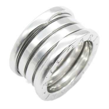BVLGARI B-zero 1 Ring 4 band 18KWG White Gold Used unisex US size 5.2 #50